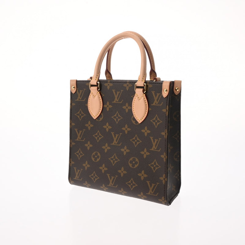 LOUIS VUITTON ルイヴィトン モノグラム サックプラ BB 新型 2WAY ブラウン M46265 ユニセックス モノグラムキャンバス ハンドバッグ Aランク 中古 銀蔵