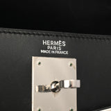 HERMES エルメス ケリー 32 外縫い 2WAY ブラック □F刻印(2002年頃) レディース ボックスカーフ ハンドバッグ ABランク 中古 銀蔵