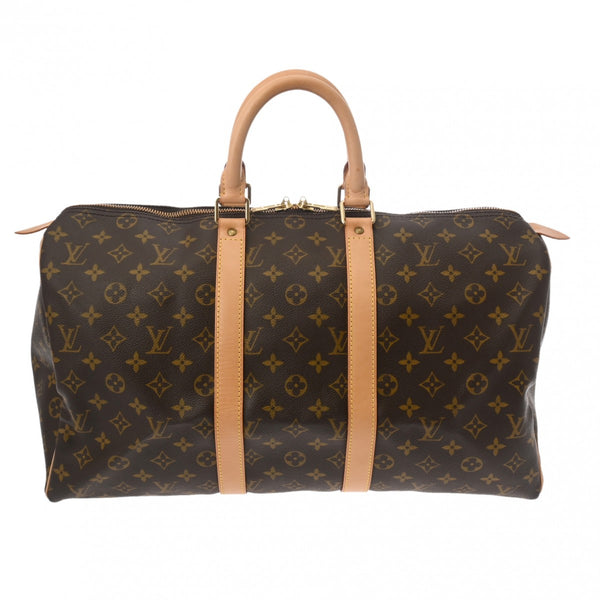 LOUIS VUITTON ルイヴィトン モノグラム キーポル 45 ブラウン M41428 ユニセックス モノグラムキャンバス ボストンバッグ ABランク 中古 銀蔵