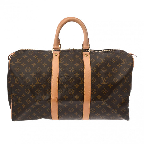 LOUIS VUITTON ルイヴィトン モノグラム キーポル 45 ブラウン M41428 ユニセックス モノグラムキャンバス ボストンバッグ ABランク 中古 銀蔵