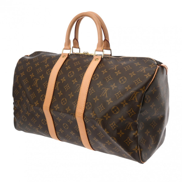 LOUIS VUITTON ルイヴィトン モノグラム キーポル 45 ブラウン M41428 ユニセックス モノグラムキャンバス ボストンバッグ ABランク 中古 銀蔵