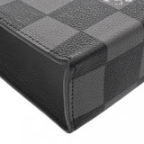 LOUIS VUITTON ルイヴィトン ダミエ チェッカーボード サックプラ XS ブラック/グレー N60479 メンズ レザー ハンドバッグ Aランク 中古 銀蔵