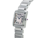 カルティエ タンクフランセーズ SM W51028Q3 ピンクシェル レディース 腕時計 クォーツ 中古 銀蔵