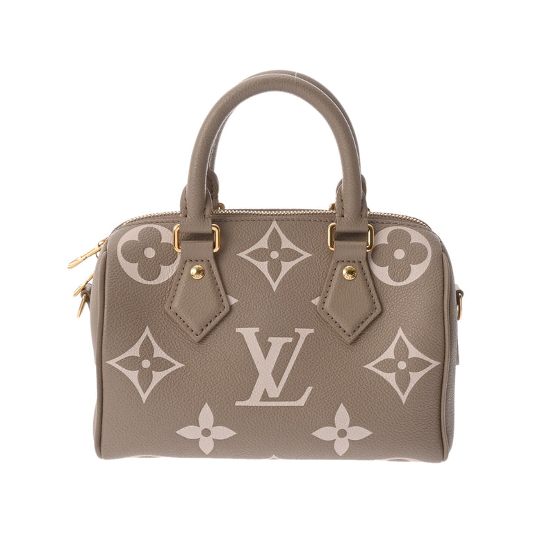 LOUIS VUITTON ルイヴィトン モノグラムアンプラント スピーディ バンドリエール 20 2WAY トゥルトレールクレーム M46575 レディース レザー ハンドバッグ 新同 中古 銀蔵