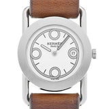 エルメス バレニア ロンド BR1.210 ホワイト レディース 腕時計 クォーツ 中古 銀蔵