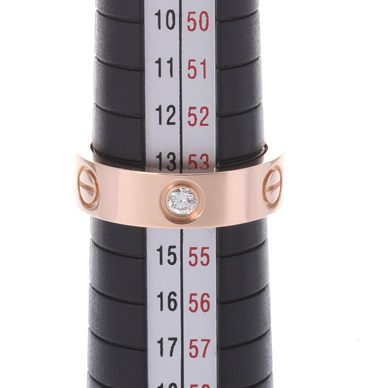 CARTIER カルティエ ラブリング #54 ハーフダイヤ 14号 レディース K18ピンクゴールド リング・指輪 Aランク 中古 銀蔵
