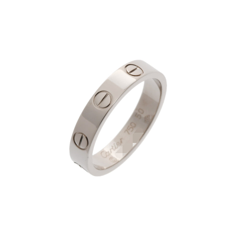 CARTIER カルティエ ミニ ラブ #50 10号 レディース K18ホワイトゴールド リング・指輪 Aランク 中古 銀蔵