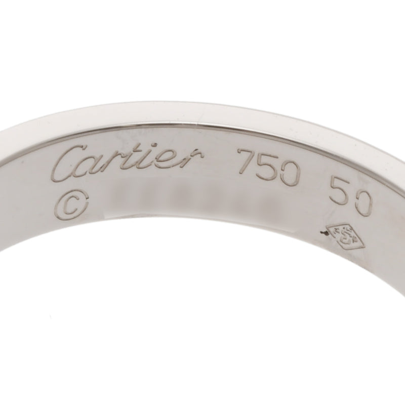 CARTIER カルティエ ミニ ラブ #50 10号 レディース K18ホワイトゴールド リング・指輪 Aランク 中古 銀蔵