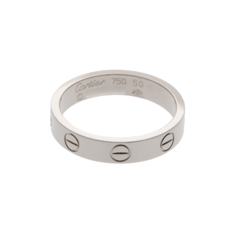 CARTIER カルティエ ミニ ラブ #50 10号 レディース K18ホワイトゴールド リング・指輪 Aランク 中古 銀蔵