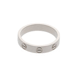 CARTIER カルティエ ミニ ラブ #50 10号 レディース K18ホワイトゴールド リング・指輪 Aランク 中古 銀蔵