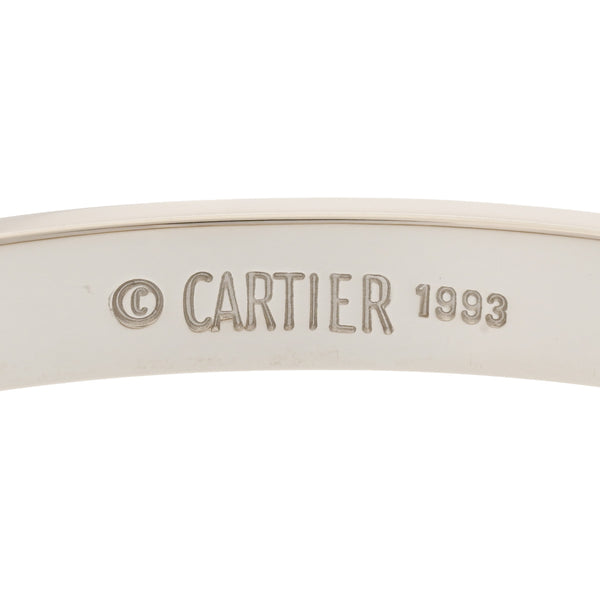 CARTIER カルティエ ラブブレスレット #17 旧型 レディース K18ホワイトゴールド ブレスレット Aランク 中古 銀蔵