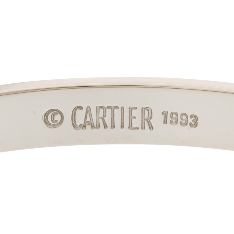 CARTIER カルティエ ラブブレスレット #17 旧型 レディース K18ホワイトゴールド ブレスレット Aランク 中古 銀蔵