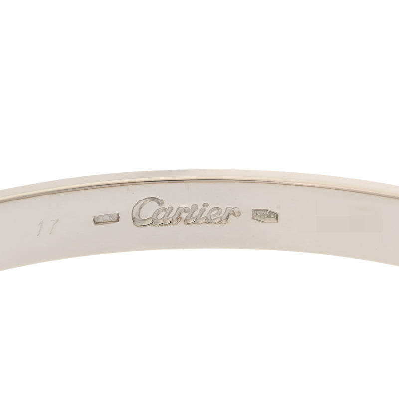 CARTIER カルティエ ラブブレスレット #17 旧型 レディース K18ホワイトゴールド ブレスレット Aランク 中古 銀蔵