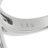 Queen クイーン 翼モチーフ ダイヤ1.45ct #12 12号 レディース Pt950プラチナ リング・指輪 Aランク 中古 銀蔵