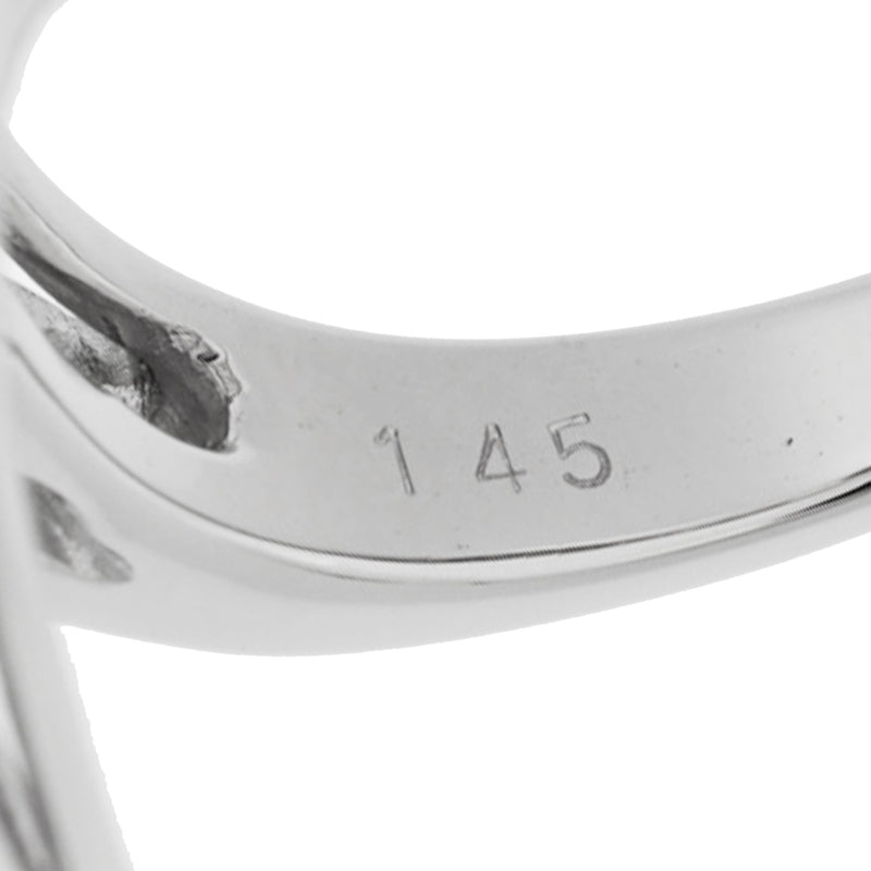 Queen クイーン 翼モチーフ ダイヤ1.45ct #12 12号 レディース Pt950プラチナ リング・指輪 Aランク 中古 銀蔵