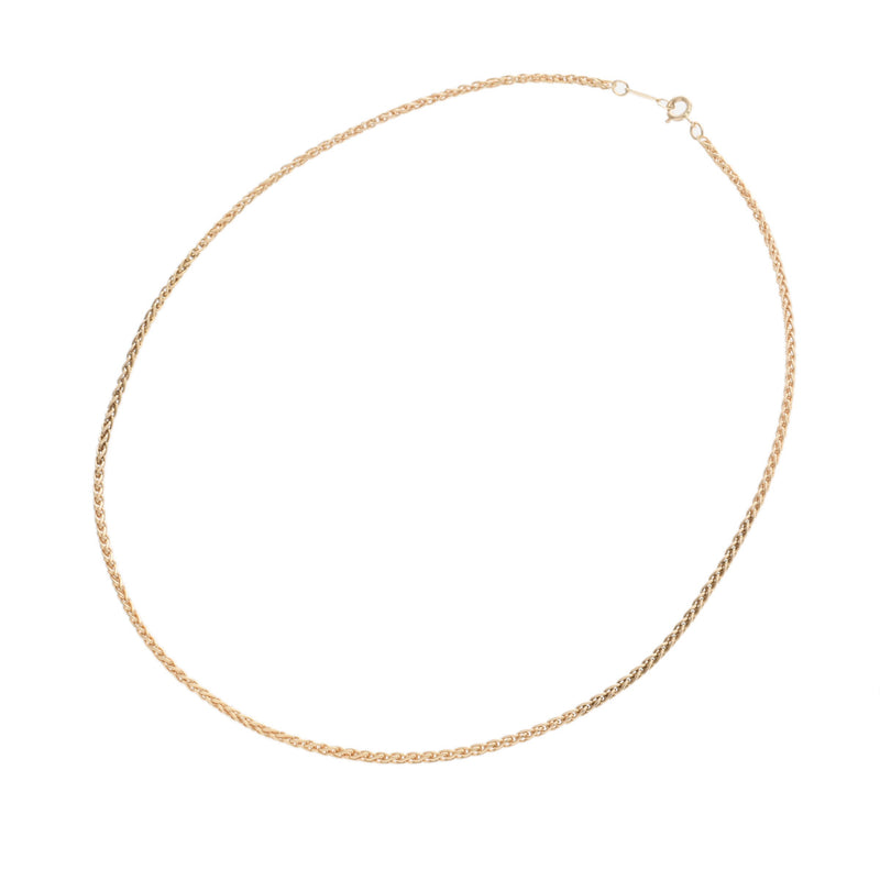 TIFFANY&Co. ティファニー スパイク チェーン レディース K18イエローゴールド ネックレス Aランク 中古 銀蔵