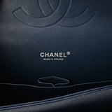 CHANEL シャネル マトラッセ Wフラップ チェーンショルダー 33cm  ネイビー A58601 レディース キャビアスキン ショルダーバッグ ABランク 中古 銀蔵