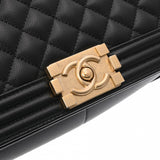 CHANEL シャネル ボーイシャネル チェーンショルダー 25cm ブラック A67086 レディース キャビアスキン ショルダーバッグ Aランク 中古 銀蔵