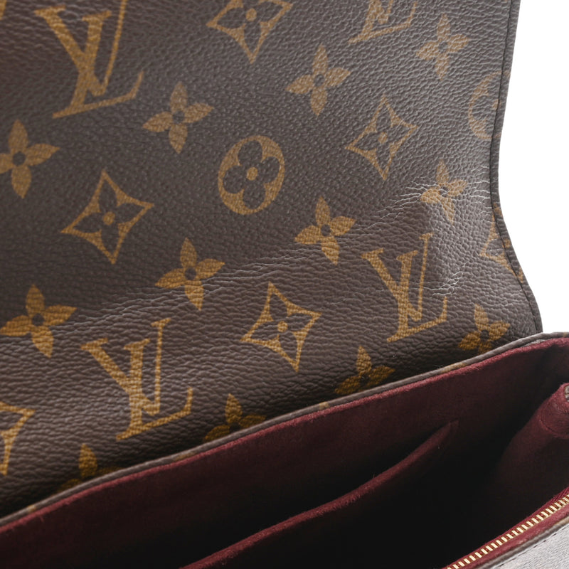 LOUIS VUITTON ルイヴィトン モノグラム サン プラシード  ボルドー M43715 レディース モノグラムキャンバス ショルダーバッグ Bランク 中古 銀蔵