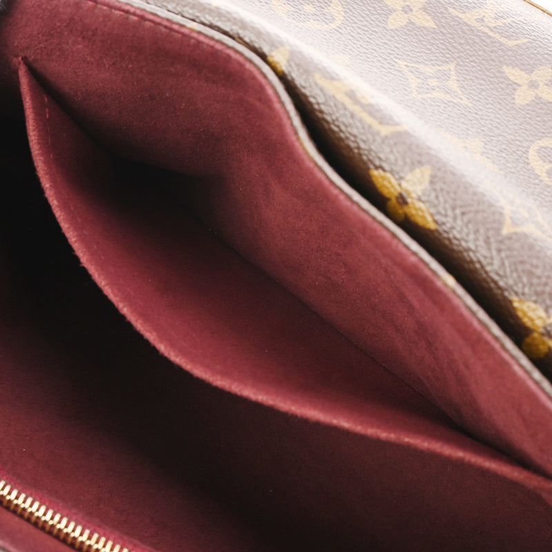 LOUIS VUITTON ルイヴィトン モノグラム サン プラシード  ボルドー M43715 レディース モノグラムキャンバス ショルダーバッグ Bランク 中古 銀蔵