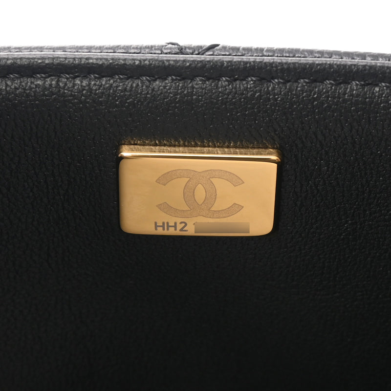 CHANEL シャネル マトラッセ トップハンドル 2WAY ブラック AS4711 レディース キャビアスキン ショルダーバッグ Aランク 中古 銀蔵