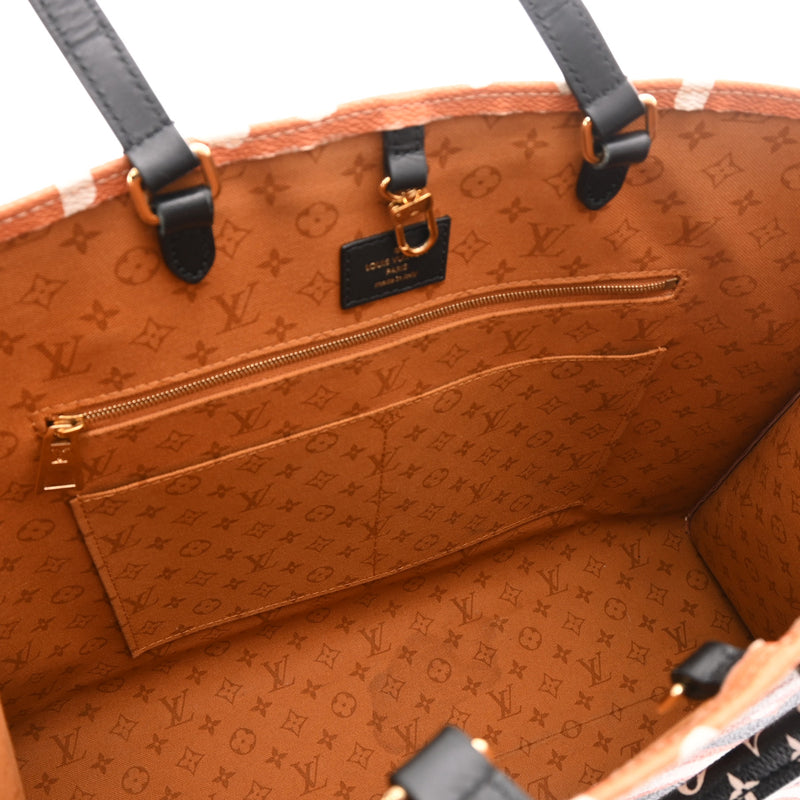 LOUIS VUITTON ルイヴィトン モノグラム カプセルコレクション オンザゴー GM 2WAYトート クレームカラメル M45359 ユニセックス モノグラムキャンバス ハンドバッグ Bランク 中古 銀蔵