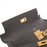 HERMES エルメス ケリー 28 内縫い 2WAY エタン A刻印(2017年頃) レディース トゴ ハンドバッグ Aランク 中古 銀蔵