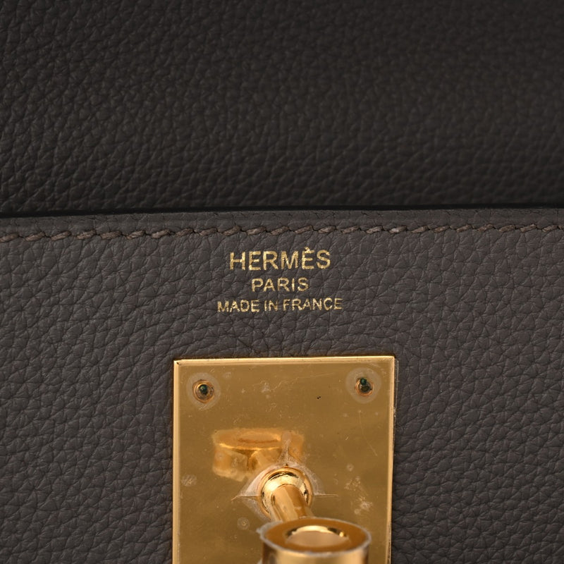 HERMES エルメス ケリー 28 内縫い 2WAY エタン A刻印(2017年頃) レディース トゴ ハンドバッグ Aランク 中古 銀蔵