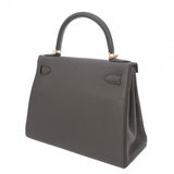 HERMES エルメス ケリー 28 内縫い 2WAY エタン A刻印(2017年頃) レディース トゴ ハンドバッグ Aランク 中古 銀蔵