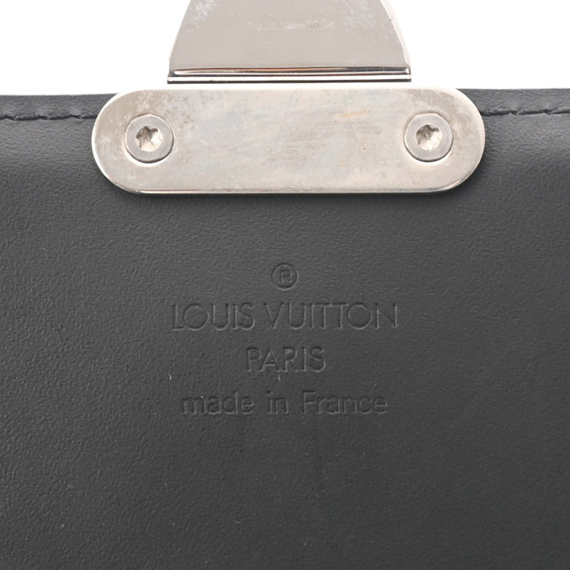 LOUIS VUITTON ルイヴィトン モノグラムミニ グラセ アヌーシュカ PM ブラック M92232 ユニセックス レザー 三つ折り財布 Bランク 中古 銀蔵