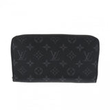 LOUIS VUITTON ルイヴィトン ジッピーオーガナイザー NM ブラック/グレー M82081 メンズ モノグラムエクリプス 長財布 Aランク 中古 銀蔵