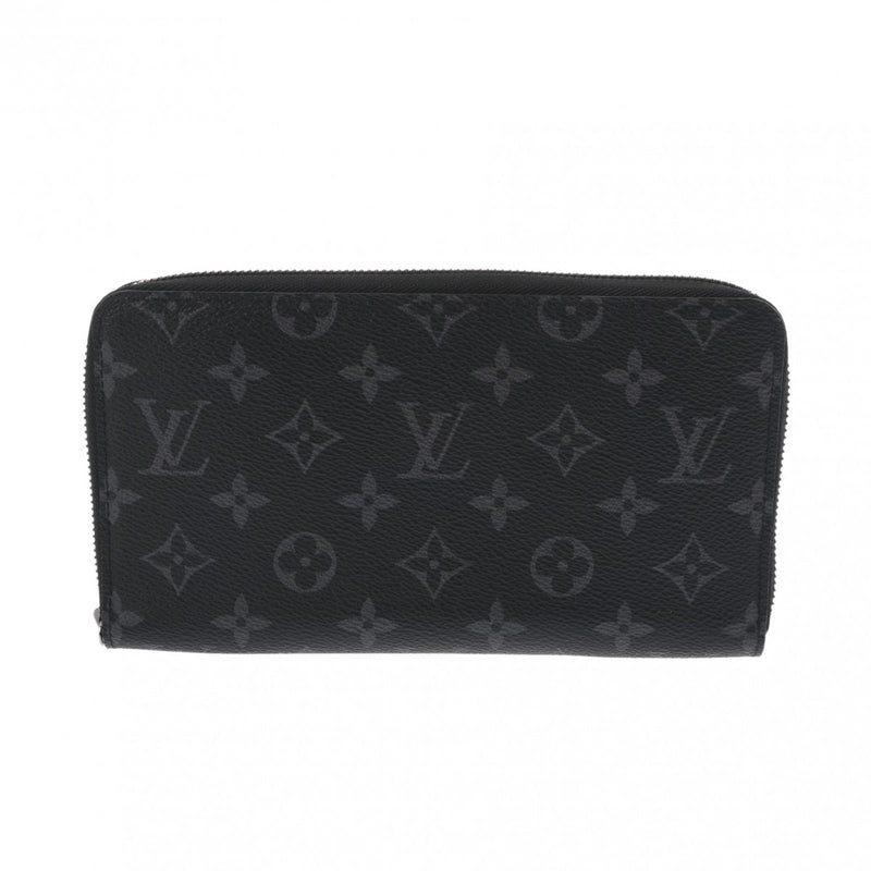 LOUIS VUITTON ルイヴィトン ジッピーオーガナイザー NM ブラック/グレー M82081 メンズ モノグラムエクリプス 長財布 Aランク 中古 銀蔵