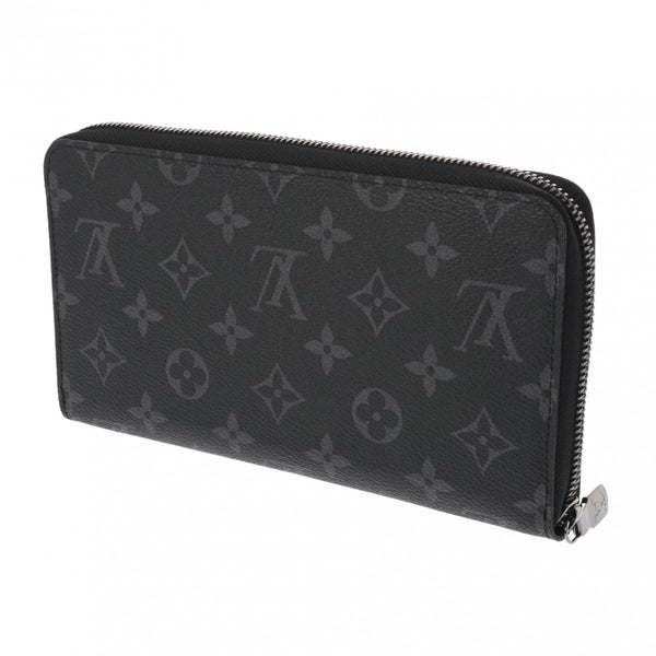 LOUIS VUITTON ルイヴィトン ジッピーオーガナイザー NM ブラック/グレー M82081 メンズ モノグラムエクリプス 長財布 Aランク 中古 銀蔵