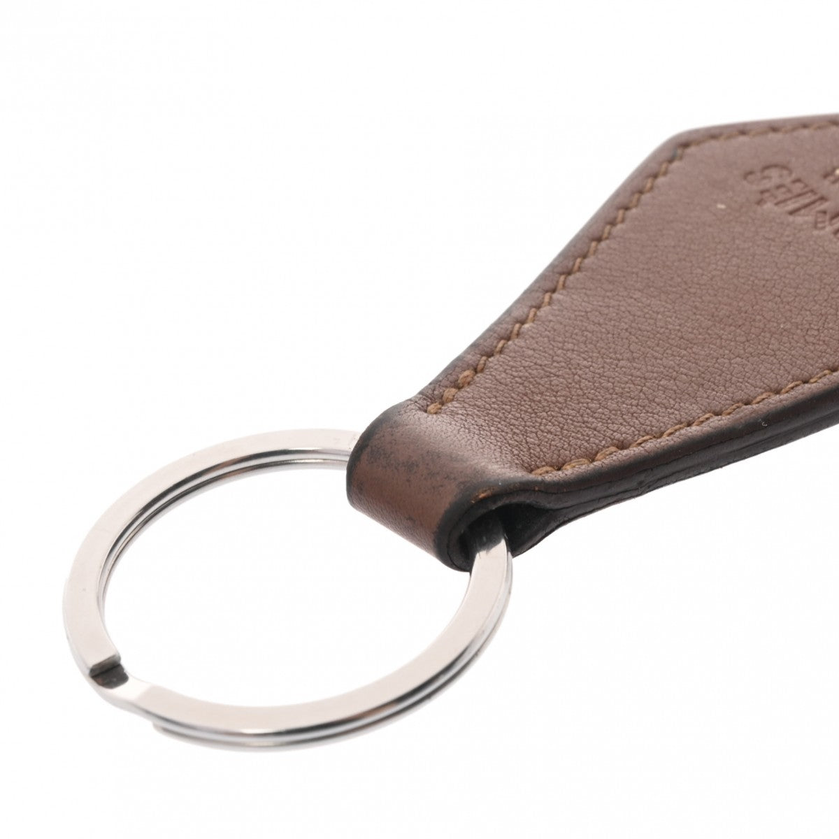 エルメスキーリング ポルトクレタブ ブラウン ユニセックス レザー