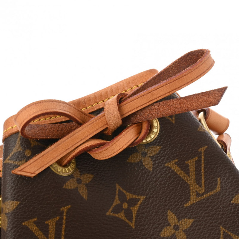 LOUIS VUITTON ルイヴィトン モノグラム ミニノエ  ブラウン M42227 レディース モノグラムキャンバス ハンドバッグ Bランク 中古 銀蔵