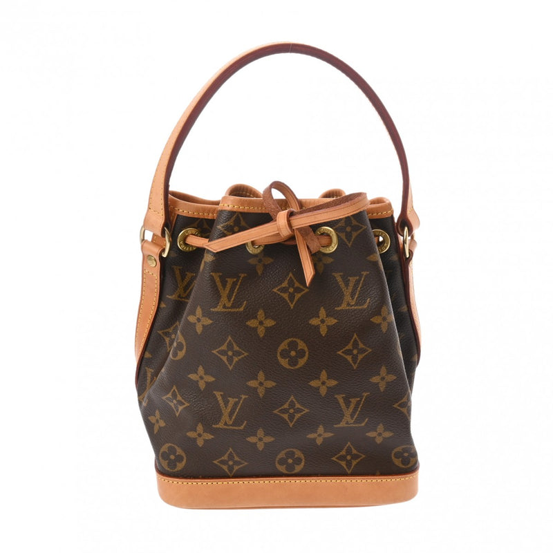 LOUIS VUITTON ルイヴィトン モノグラム ミニノエ  ブラウン M42227 レディース モノグラムキャンバス ハンドバッグ Bランク 中古 銀蔵