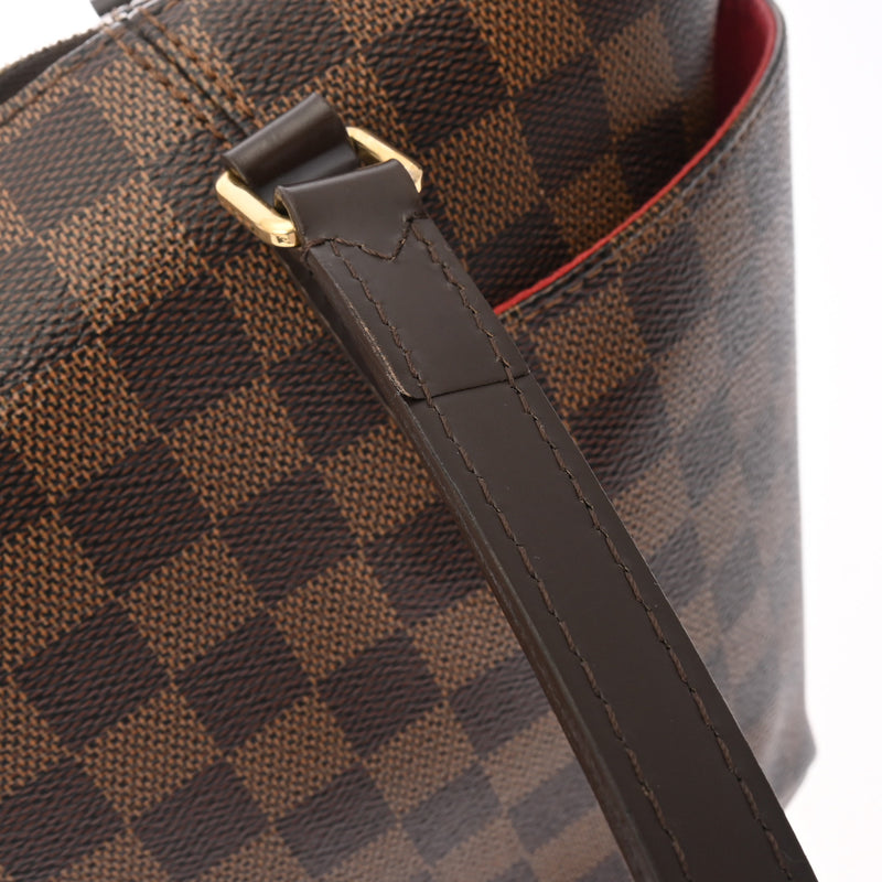 LOUIS VUITTON ルイヴィトン ダミエ トータリー PM ブラウン N41282 レディース ダミエキャンバス トートバッグ Bランク 中古 銀蔵