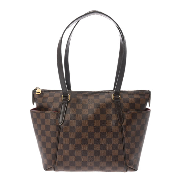 LOUIS VUITTON ルイヴィトン ダミエ トータリー PM ブラウン N41282 レディース ダミエキャンバス トートバッグ Bランク 中古 銀蔵