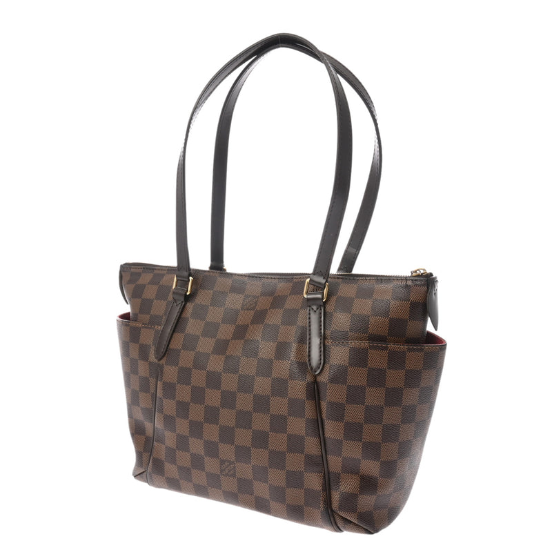 LOUIS VUITTON ルイヴィトン ダミエ トータリー PM ブラウン N41282 レディース ダミエキャンバス トートバッグ Bランク 中古 銀蔵