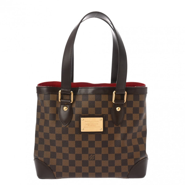 LOUIS VUITTON ルイヴィトン ダミエ ハムステッド PM ブラウン N51205 レディース ダミエキャンバス ハンドバッグ Bランク 中古 銀蔵