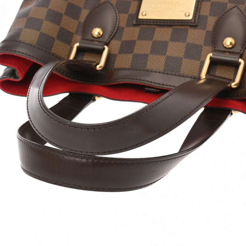 LOUIS VUITTON ルイヴィトン ダミエ ハムステッド PM ブラウン N51205 レディース ダミエキャンバス ハンドバッグ Bランク 中古 銀蔵