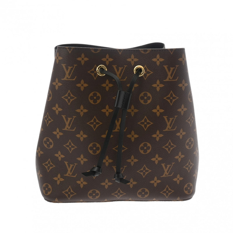 LOUIS VUITTON ルイヴィトン モノグラム ネオノエ ノワール/ブラウン M44020 レディース モノグラムキャンバス ショルダーバッグ Aランク 中古 銀蔵