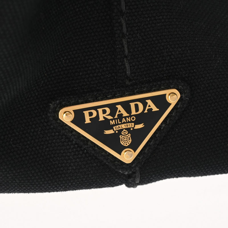 PRADA プラダ カナパ ミニ ブラック 1BG439 レディース キャンバス ハンドバッグ ABランク 中古 銀蔵