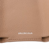 BALENCIAGA バレンシアガ ペーパー ミニ ウォレット ベージュ 391446 ユニセックス レザー 三つ折り財布 ABランク 中古 銀蔵