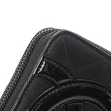 CHANEL シャネル カンボンライン ココマーク ラウンドファスナー 黒/黒 A50078 レディース ラムスキン/エナメル 長財布 Aランク 中古 銀蔵
