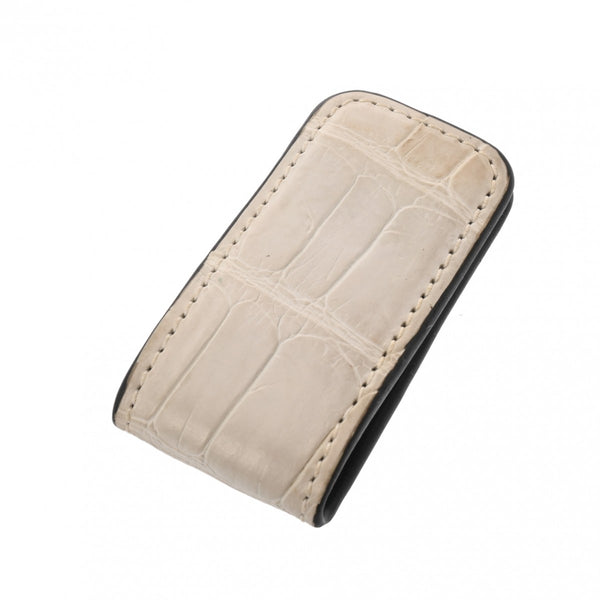 ベルルッティ グレー メンズ レザー マネークリップ BERLUTI