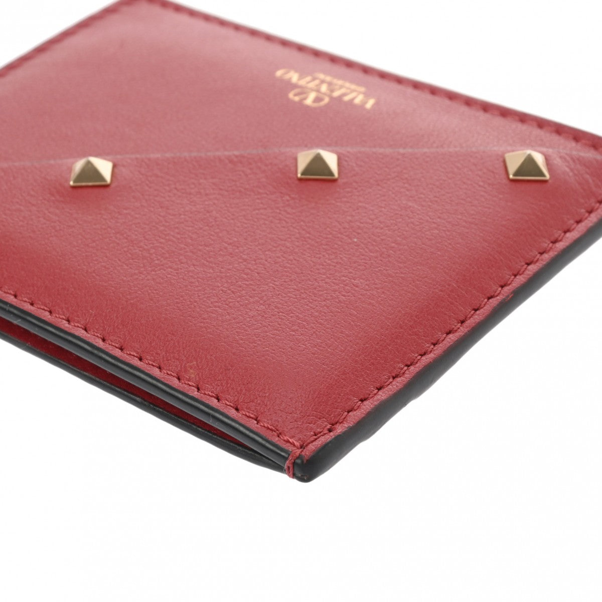 ヴァレンティノロックスタッズ スリムカードケース レッド