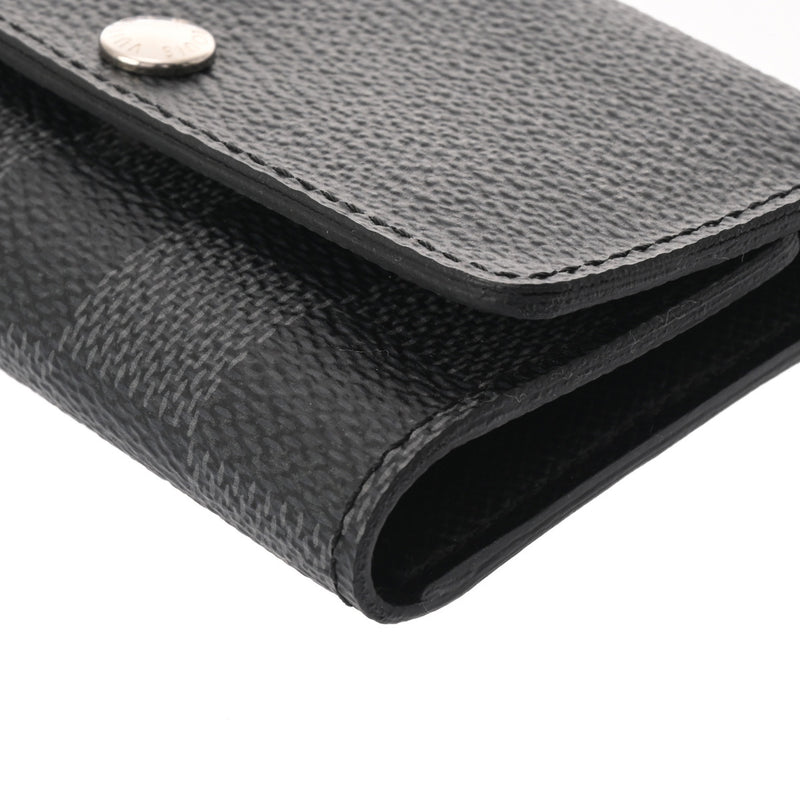 LOUIS VUITTON ルイヴィトン ダミエグラフィット ミュルティクレ 6 黒/グレー N62662 メンズ ダミエグラフィットキャンバス キーケース Aランク 中古 銀蔵