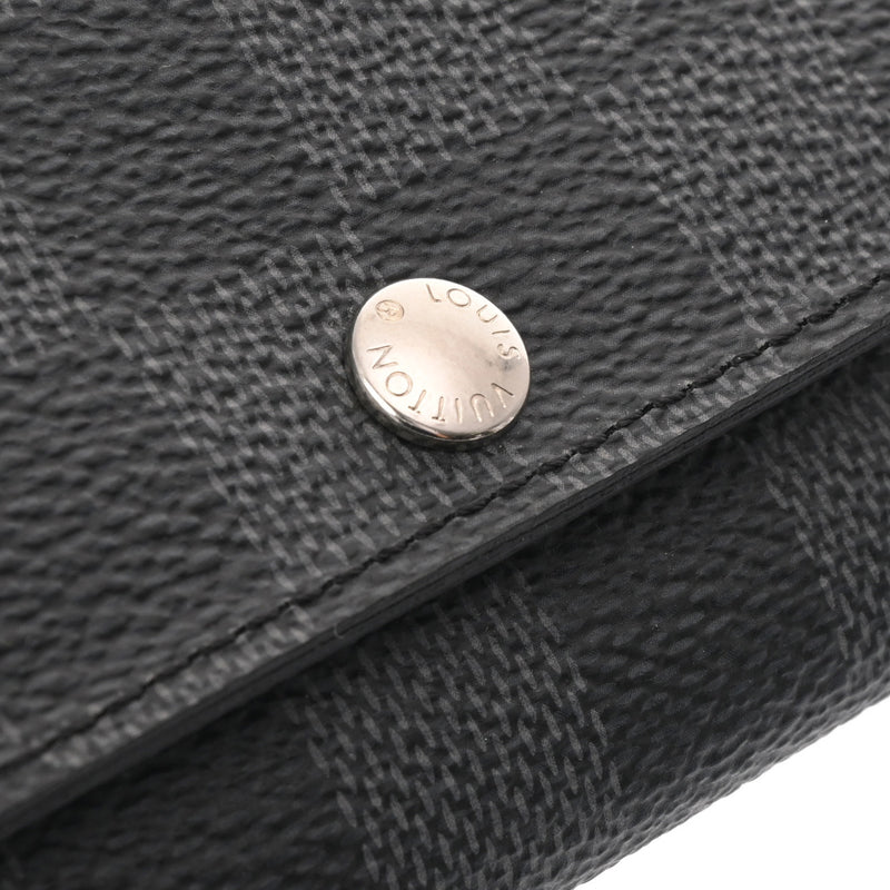LOUIS VUITTON ルイヴィトン ダミエグラフィット ミュルティクレ 6 黒/グレー N62662 メンズ ダミエグラフィットキャンバス キーケース Aランク 中古 銀蔵