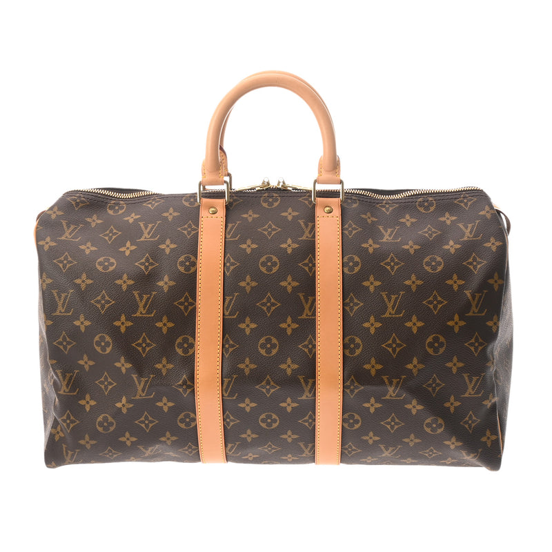 LOUIS VUITTON ルイヴィトン モノグラム キーポル 45 ブラウン M41428 ユニセックス モノグラムキャンバス ボストンバッグ ABランク 中古 銀蔵